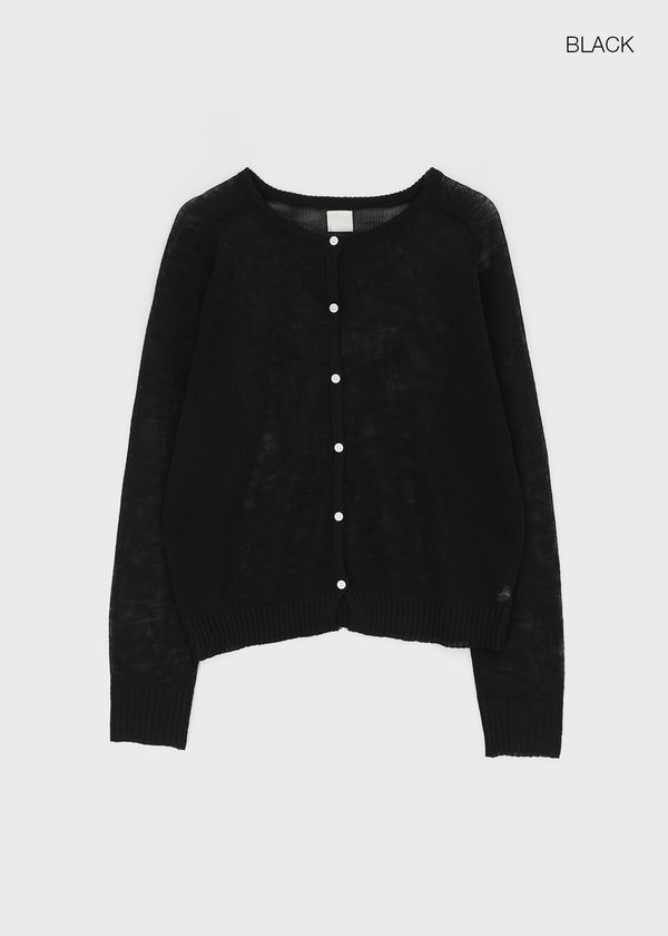 Penu Round Summer Knit Cardigan