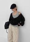 Libeno U-neck Long Sleeveless Top