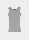 Libeno U-neck Long Sleeveless Top