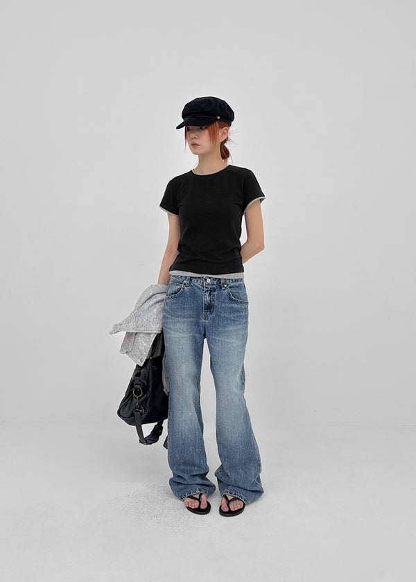 Lumiere Wide Bootcut Denim Pants