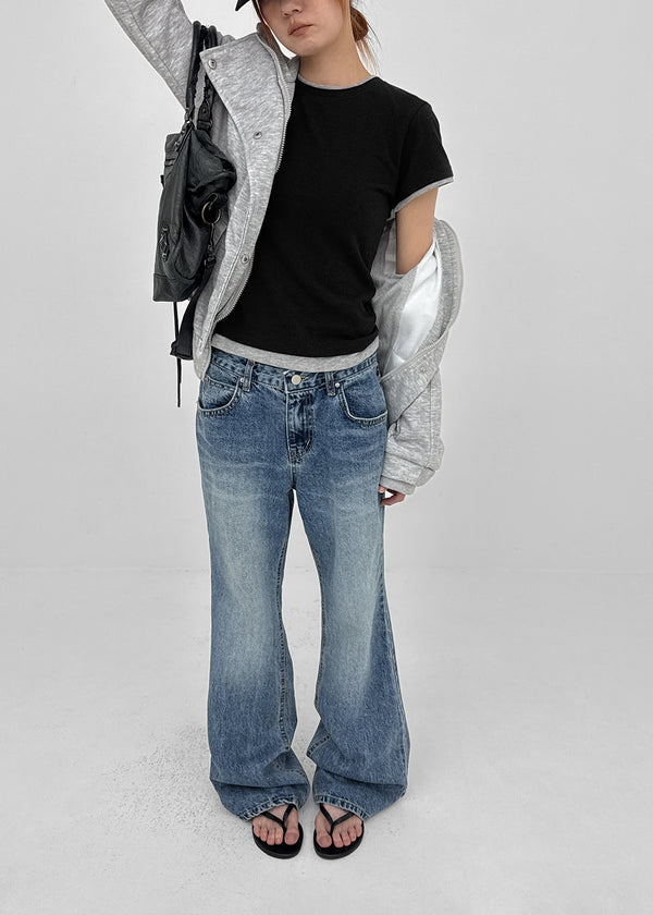 Lumiere Wide Bootcut Denim Pants