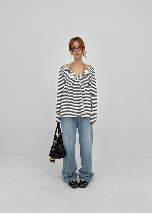Polto Semi-wide Straight Denim Pants