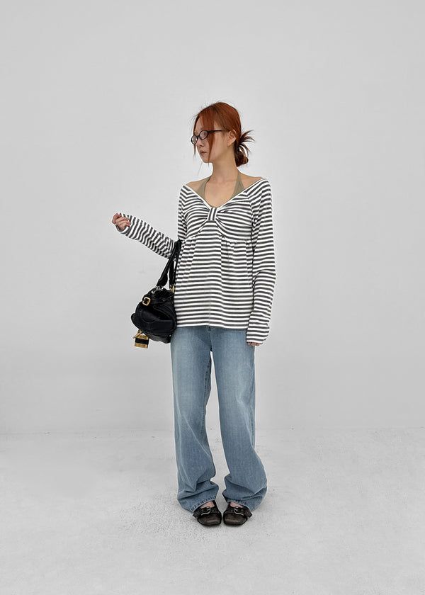 Polto Semi-wide Straight Denim Pants