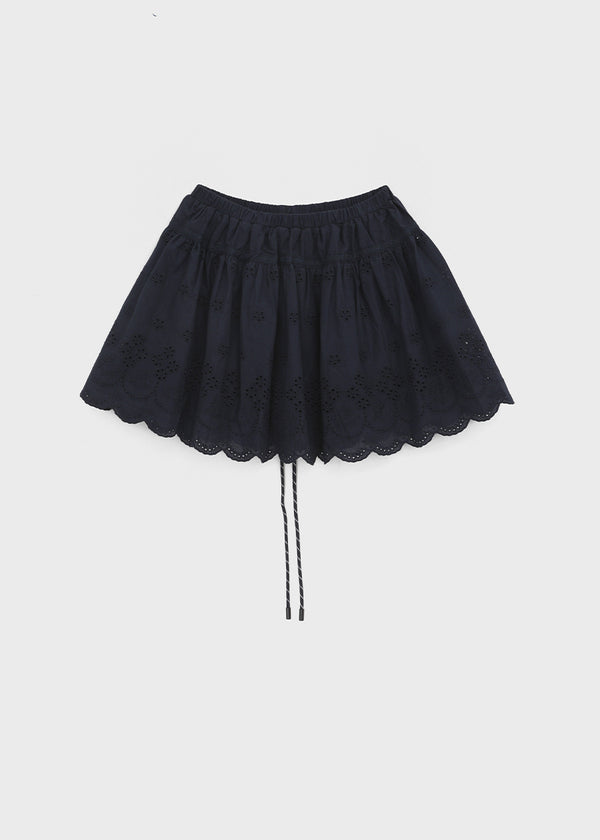Safen Punched Cancan Mini Skirt Pants