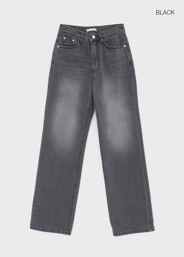 Polto Semi-wide Straight Denim Pants