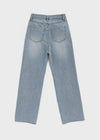 Polto Semi-wide Straight Denim Pants