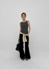 Dayron Low-waist Back Pocket Bootcut Elastic Pants