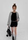(UNISEX) Prote Waffle Two-way Zip-up Hoodie