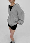 (UNISEX) Prote Waffle Two-way Zip-up Hoodie