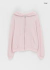 (UNISEX) Prote Waffle Two-way Zip-up Hoodie