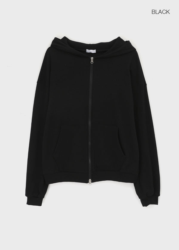 (UNISEX) Prote Waffle Two-way Zip-up Hoodie