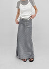 Kiar Striped Long Skirt
