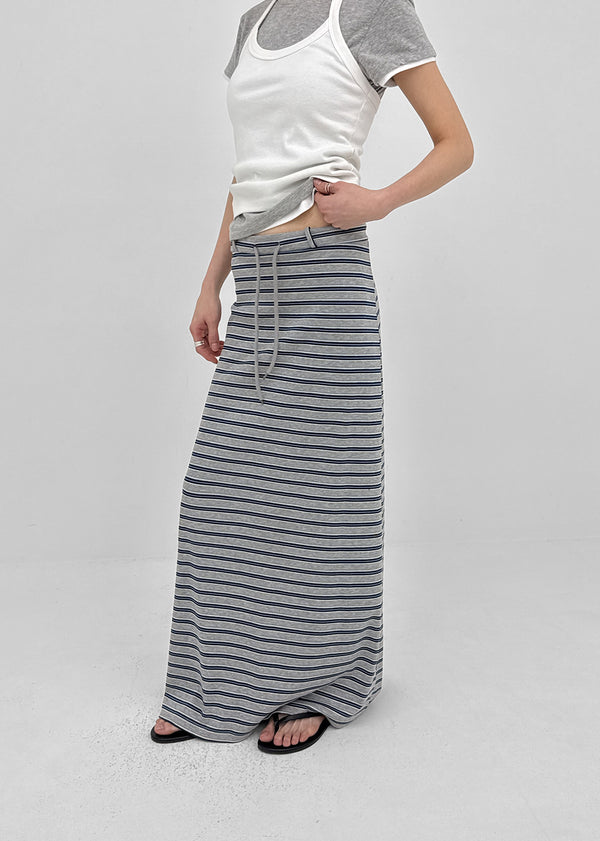 Kiar Striped Long Skirt