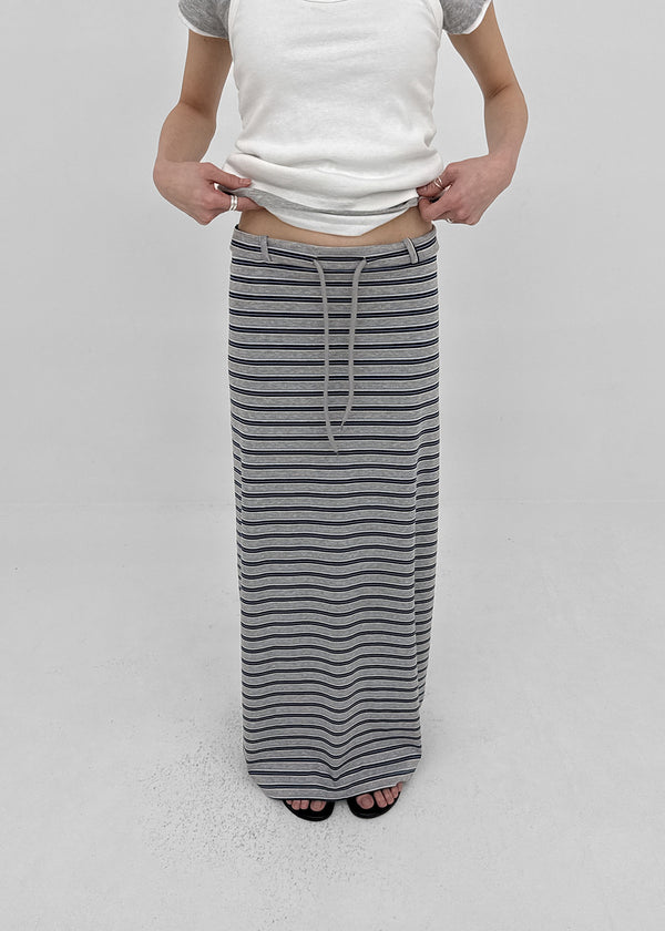 Kiar Striped Long Skirt