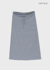 Kiar Striped Long Skirt