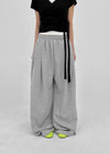 Turnitz Pintuck Wide String Pants