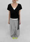 Turnitz Pintuck Wide String Pants
