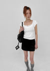 Rickyah Lace Cap Sleeve Short-sleeve Tee