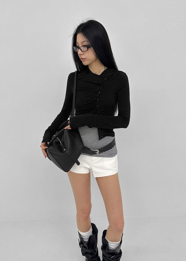 Doron Low-waist Cotton Shorts