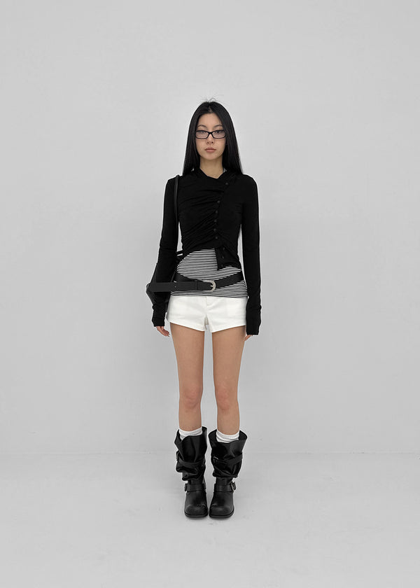 Doron Low-waist Cotton Shorts