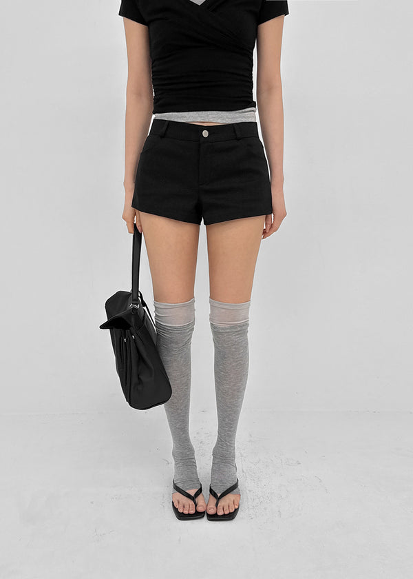 Doron Low-waist Cotton Shorts