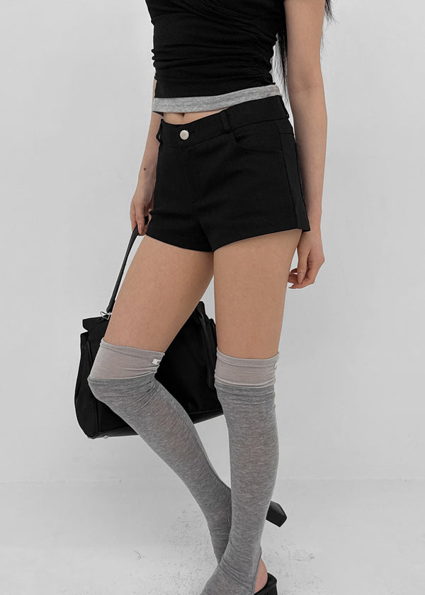 Doron Low-waist Cotton Shorts