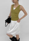 Forete V-neck Wrap Sleeveless Top