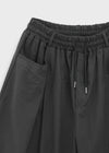 (UNISEX) Eiko Pintuck Wide Elastic Waist Pants