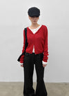 Purehi Linen Round Knit Cardigan