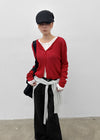 Purehi Linen Round Knit Cardigan
