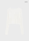 Purehi Linen Round Knit Cardigan