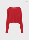 Purehi Linen Round Knit Cardigan