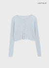 Purehi Linen Round Knit Cardigan