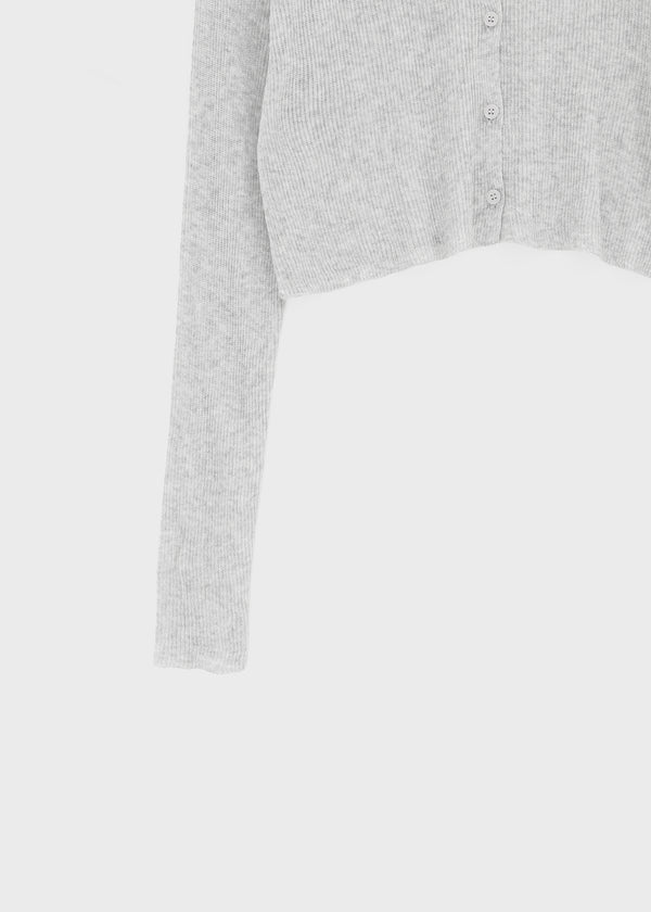 Purehi Linen Round Knit Cardigan