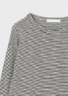 (UNISEX) Smeuker Striped Long Sleeve Tee