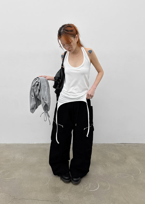 Homade Strap Halter Long Sleeveless