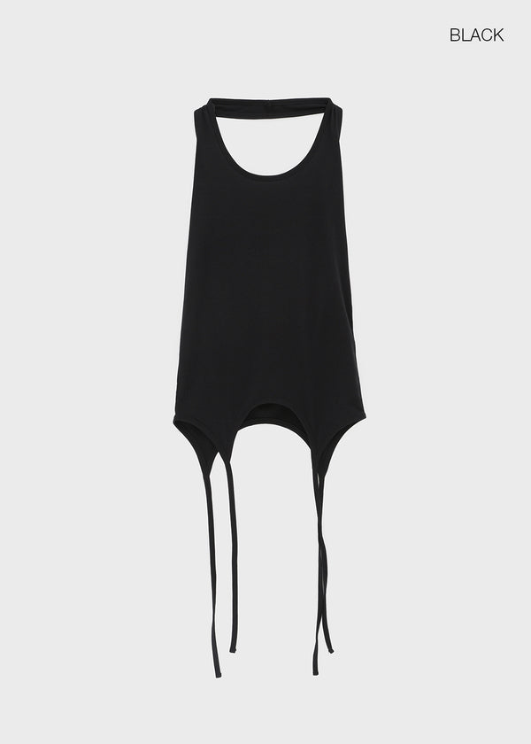 Homade Strap Halter Long Sleeveless