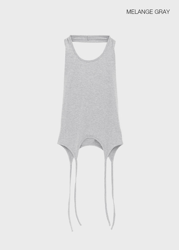 Homade Strap Halter Long Sleeveless