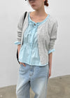 Purehi Linen Round Knit Cardigan