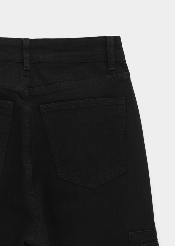 Cuncring Strap Cargo Bootcut Pants