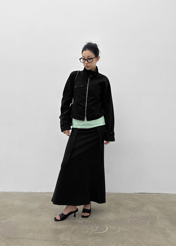 Colme Square Neck Slim Long Sleeveless