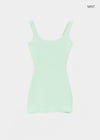 Colme Square Neck Slim Long Sleeveless