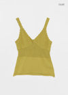 Decant Lace V-neck Sleeveless Knit