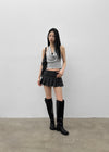 Lovt Leather Buckle Long Boots