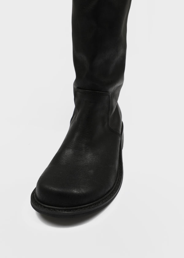 Lovt Leather Buckle Long Boots