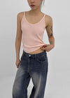 Latka Cut-out Washed Wide Denim Pants