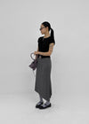 Niten Burton Unbalanced Bendable Long Skirt