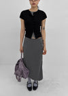 Niten Burton Unbalanced Bendable Long Skirt