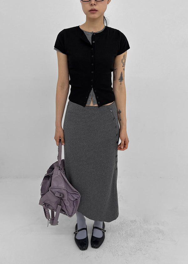 Niten Burton Unbalanced Bendable Long Skirt
