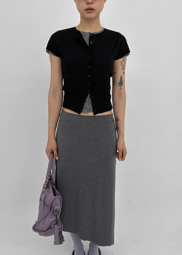 Niten Burton Unbalanced Bendable Long Skirt